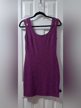 Guess Sleeveless Textured Dress in Violet